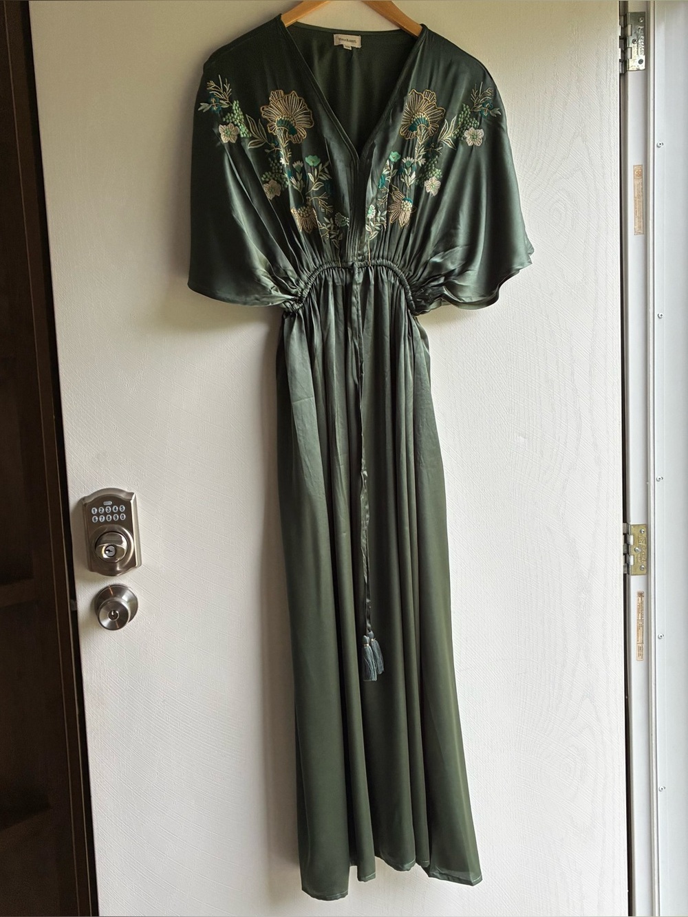 World Market Green Maxi Dress Size Small/Medium